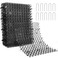 Pomeat 15 PCS Cat Scat Mat with Spikes 16 x 12'' Cat Deterrent Outdoor Scat Mats for Cats and Dogs Cat Spikes for Garden Fence Indoor Furniture Cat Deterrent Mat with 10 Staples