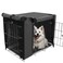 HABOPET Dog Crate Cover for 42 inches Wire Dog Crate Waterproof, Double Door for Large Pet Kennel Cover, 42 x 28 x 30inch, Black