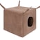 Niteangel Ferret Cozy Swing Hammock - Hanging Beds for Ferrets Rats Chinchilla Sugar Gliders or Other Small Animals (Chocolate)