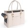 Fashion Pet Carrier Dog Purse Cat Bag Soft-Sided Carriers Travel Airline Approved, Stylish Leather Tote Handbag for Small Animal Puppy Kitten (White)