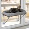 LSAIFATER Cat Window Perch with Supported Under Metal, Cat Hammock with Spacious and Comfortable Pet Bed for Kittens &amp; Large Cats, Cat Gifts for Your Beloved Cat