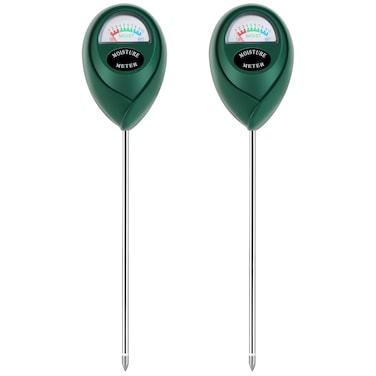 Thlevel Plant Moisture Meter, Plant Water Meter, Soil Moisture Meter for House Plants for Garden, Lawn, Farm, Indoor &amp; Outdoor Use, No Batteries Required (2 Packs Green)