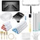 WILLBOND 35 Pcs Large Paint Roller Kit 1-5 ft Steel Extension Pole 6 Pcs 18"Paint Roller Sleeves and Roller Frame Paint Tray with Liners Foam Brush Paint Brushes Paint Kit(9 Inch)