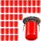 Pushglossy 36 Pcs Red Fire Sprinkler Head Paint Cover Head Protector Head Covers Protection Covers for Head Guard and Head Paint Protection Covering Recessed Sprinkler Heads