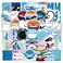 50PCS Swimming Stickers Waterproof Vinyl Swimmer Stickers for Water Bottles Luggage Phone, Asverbet Cute Sport Stickers for Teens Adults Swim Decorations Gifts for Kids
