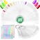 Nail Polish Swatch Sticks with Number Stickers - 200Pcs Nail Polish Swatch Rings Clear Nail Swatch Sticks Display Sticks Nail Color Practice Plastic Nail Swatches Sticks - Nail Sample Swatches Sticks