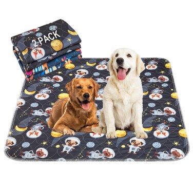 Paw Legend Washable Reusable Dog Pee Pads Super Absorbent (2 Pack) - Washable Reusable Puppy Training Pads   Quality Travel Pee Pads for Dogs   Absorbent and Odor Controlling