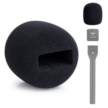 Microphone Cover Foam Compatible with Rode Wireless Go II/PRO Suitable for Interview Go Handheld Adaptor, Replacement Rode Pop Filter to Blocks Out Plosives by YOUSHARES
