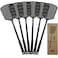 MUTOOZ Fly Swatters Multi Pack - Fly Swatter Plastic with Heavy Duty Thick Grip, Black 6 Pack