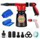 Updated 16 IN 1 Car Wash Foam Gun, Foam Cannon,Adjustable Hose Wash Sprayer with 2.5 to 6 Bars Foam Blaster,Suitable for Car Cleaning and Garden Use with 1/2&rdquo; Quick Connector(Black)