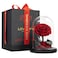 LOVAPPY Eternal Enchanted Forever Preserved Rose - Infinity Rose in Glass Dome - Made from Real Fresh Beauty Rose - Romantic Gifts for Female - Valentines Day - Gift for Mom (Red, 6,5 inch)