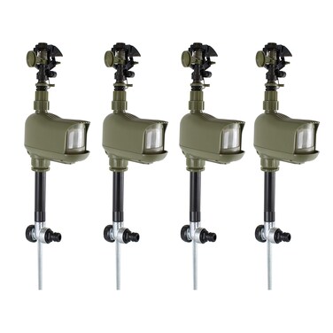 Havahart 5277 Critter Ridder Motion-Activated Animal Repellent &amp; Sprinkler, 4 Pack