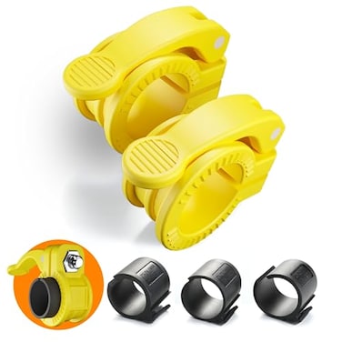 ZY-HUAN Mini Pro Barbell Clips 1 inch I Multi-Size Adjustable Barbell Collar I 1 inch Barbell ClampsIQuick Release Weight Clips Pair of Locking for Dumbbell Bar