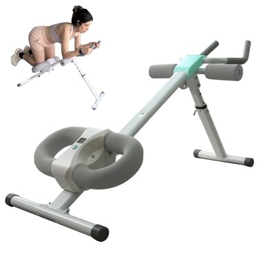 Ab Workout Equipment Abdominal Trainer, Adjustable Ab Machine at Home Gym, Foldable Abdominal Exercise Machine, Core &amp; Ab Trainer Machine for Stomach Workout with LCD Monitor
