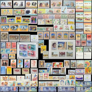 Sondeli Worldwide Stamp Collection Mint (MNH), Edition 7, 35 Full Sets from 35 Different Countries