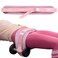 WOOTMIN hip thrust belt, fully upgraded hip thrust belt for dumbbells, more comfortable hip thrust belt, home gym hip thrust belt with wider and longer anti-slip pads. (pink new)