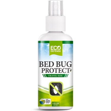 Eco Defense Bed Bug Spray Travel Size - TSA Approved 3 oz &ndash; Travel Essentials for Hotel, Cruise, Vacations - USDA Biobased - with Natural Essential Oils