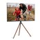 ProMounts Easel Floor TV Stand with Tripod Base for 47-72 inch LED LCD OLED Flat and Curved Screens, Portable Height Adjustable TV Stand Mount for Bedroom, Living Room, Studio