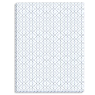 MotiMind 50 Sheets Isometric Graph Paper Pad 8.5" x 11" Isometric Paper Drafting and Graph Paper Pads for 3D Designs Architecture Landscaping Engineering Drafting