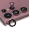 CloudValley for Samsung Galaxy S22 Ultra Camera Lens Protector [3+2], Anti Scratch HD Tempered Glass Back Camera Protective Film Ring Cover, Burgundy