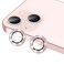 Hsefo Compatible with iPhone 13 Mini &amp; iPhone 13 Camera Lens Protector, Bling Glitter 9H Tempered Glass Camera Cover Anti Scratch Shockproof Screen Protector Individual Ring - 2Pcs Glitter Pink
