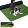 Artificial Turf Grass Rug Outdoor Indoor Use, Fake Grass Carpet Custom Size 3x5 Feet, Astroturf for Dogs Pets with Drainage Holes, Easy to Install and Clean