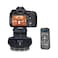 Motorized Pan Tilt Head, 360&deg; Rotation Motorized Panoramic Head, Remote Control Pan Tilt Professional Multifunctional Motorized Panoramic Head, for Mobile Phone Camera, 1Kg Load