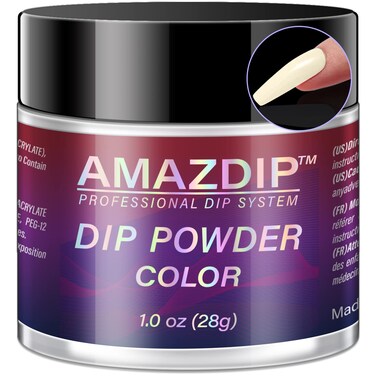 Nude Nude Nail Dip Powder 1oz, AMAZDIP Pro Dipping Nail System for Salon/Home, D1017