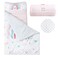 PHF Toddler Nap Mat with Removable Pillow and Minky Fleece Blanket, Rollup Design Warm Slumber Bags for Girls, 50"x20"x2" Kids Sleeping Bag for Daycare Preschool Travel Camping, Rainbow