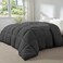 Soft Alaskan King Comforter 120"x 132", Extra Large Lightweight Quilted Down Alternative Comforter Duvet Insert for All Season-Fluffy Breathable Microfiber Comforter(Grey, Alaskan King)