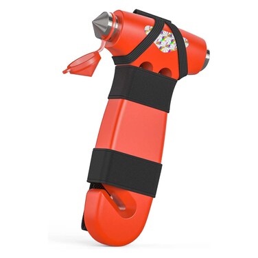 BSUXMAFG Car Safety Hammer, 3-in-1 Emergency Escape Tool with Window Breaker and Seat Belt Cutter, Safety Emergency Car Escape Tool for Car, Office, Home, Orange