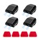 Suvnie 4 PCS Deer Whistles for Cars, Avoid Collisions Deer Warning Whistle with Adhesive Tape, Ultrasonic Animal Alert Devices for Motorcycle Truck SUV, Car Accessories