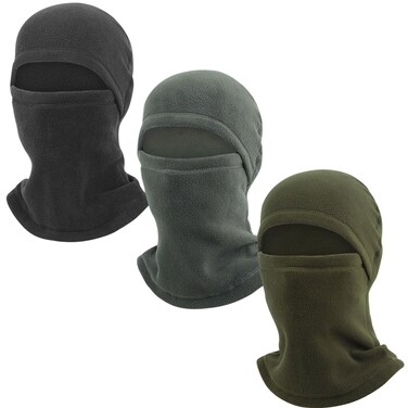 3 Pieces Full Face Cover Winter Warm Fleece Balaclava Face Mask Soft Winter Ski Mask for Men Women Cold Weather