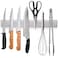 Ninonly 12 Inch Magnetic Knife Strip, Premium Stainless Steel Wall Mounted Kitchen Knives Bar,Space-Saving Powerful No Drilling Magnetic Knife Rack for Home Kitchen Utensil Holder &amp; Tool Holder