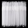 [Individually Wrapped] 100 Pcs Clear Flexible Plastic Straws, Disposable Bendy Straws, 10.2" Long and 0.23'' Diameter, BPA-Free
