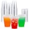 Lilymicky [100 PACK] 12 oz Clear Plastic Cups With Strawless Sip Lids, Disposable Plastic Cups With Sip Through Lids for Ice Coffee, Smoothie, Slurpee, or Any Cold Drinks