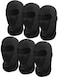 6 Pieces Balaclava Face Mask Motorcycle Mask Windproof Camouflage Fishing Cap Face Cover for Sun Dust Protection (Black)