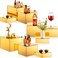 Suzile 9 Pcs Acrylic Buffet Risers Display Box Cube Display Riser 5 Sided Food Riser Table Stand for Display with Hollow Bottoms for Party, 8 x 8 x 6 Inch, 7 x 7 x 4 Inch, 6 x 6 x 2 Inch (White)