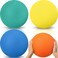 Seenelling 4 Pcs Foam Large Balls Soft Foam Dodgeballs Uncoated Playground Balls Silent Sport Balls Lightweight Sponge Balls Easy to Grasp Bouncy Balls for Kids Indoor Sports Activity(8.5 Inch)