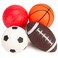 Innotoys Balls for Toddlers 1-3 with Pump 4 Pack 5" Small Rubber Playground Balls for Babies and Kids - 1 Football, 1 Basketball, 1 Soccer Ball and 1 Dodge Kickball - Indoor Outdoor Toys Gift