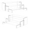 NIUBEE Acrylic Display Riser, 6 Pcs 12" Large Acrylic Risers, 2 Set Clear Rectangular Stands for Candy Dessert Cupcakes, Collectibles Display Stands Shelf for Display for Funko POP Figures