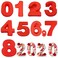 10 Inch 9 pieces Large Size Number Moulds Baking Forms Silicone Number Mold Cake Pan (10 inch)