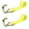 Boxer 2 Pack Roll Off Winch Strap with XL J Hook 4-inch x 5 feet - Heavy Duty Container Hook with Loop End 24,000 Breaking Strength - Truck and Trailers (J Hook)