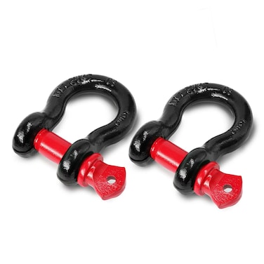 Jamiikury Shackles 5/8" D Ring Shackle 19.5 Ton (42,990 lbs) Maximum Break Strength with 3/4" Pin for Tow Strap Winch Off Road Vehicle Recovery (2 Pack)