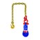 TKK 2 Ton Snatch Block with G80 Chain,Swivel Shackle   3" Sheave for 3/8" Inch Wire Rope   Ideal for Towing, Recovery, Winching Applications   Tow Truck, Rollback, Wrecker, Car Hauler Winch Accessory