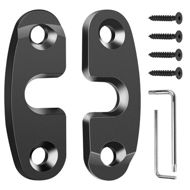 Upgrade Aluminum Alloy Sun Visor Repair Kit Heavy Duty Visor Mounting Clips Compatible with Jeep Wrangler JK JKU 2018/ Wrangler JL JLU 2018-2023/ Gladiator JT 2020-2023