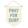ETVISO Coastal Beach Room Decor, Pray for Surf Wall Hanging Pennant Flag Banner, Surfer Girl Preppy Aesthetic Room Decor, Beachy Decor for Teen Boys Girls Dorm