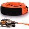 Windyun 3" x 50 ft Recovery Tow Strap Road Straps Heavy Duty Tow Rope Recovery Rope with Reinforced Loops and Protective Sleeves for Vehicle Truck Winching Recovery Gear Accessories 20, 000 Lbs