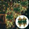 Lyrow 4 Pack Christmas Artificial Swags 24" Xmas The Cordless Prelit Stairway Swag Teardrop Trim Wreath Door Stair Swag Garland Christmas Swags for Outdoor Home Garden Decor(Green,Elegant Style)