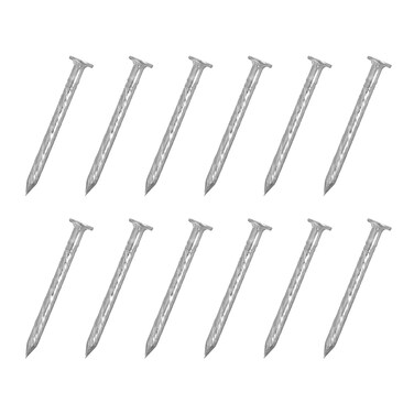 uxcell 50Pcs Fence Deck Nails, 1 Inch 304 Stainless Steel Spiral Deck Nail Spiral Shank Spikes for House Floor Repairing Wall Woodworking, Silver